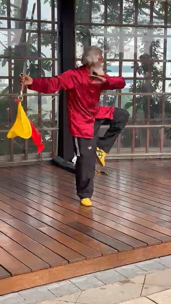 Master KK — Taichi sword balance